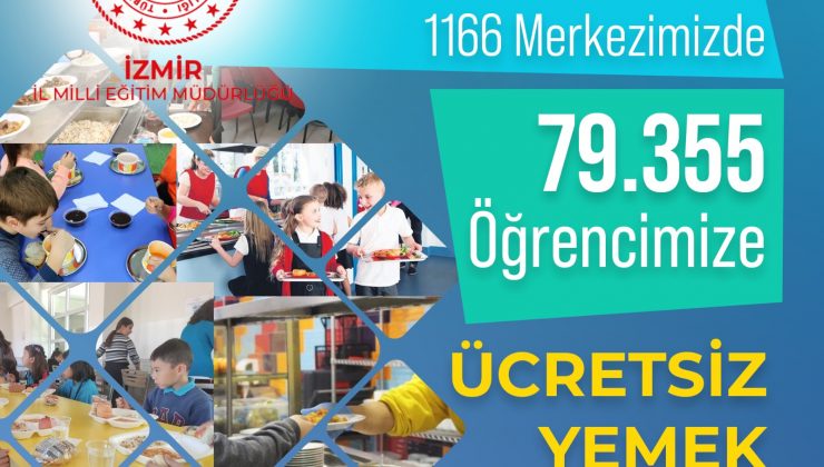 İzmir’de 79 bin 355 öğrenciye ücretsiz yemek
