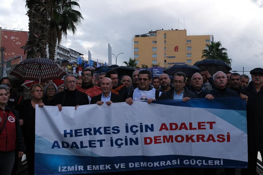 İzmir Emek ve Demokrasi Güçleri ‘Adalet’ için yürüdü