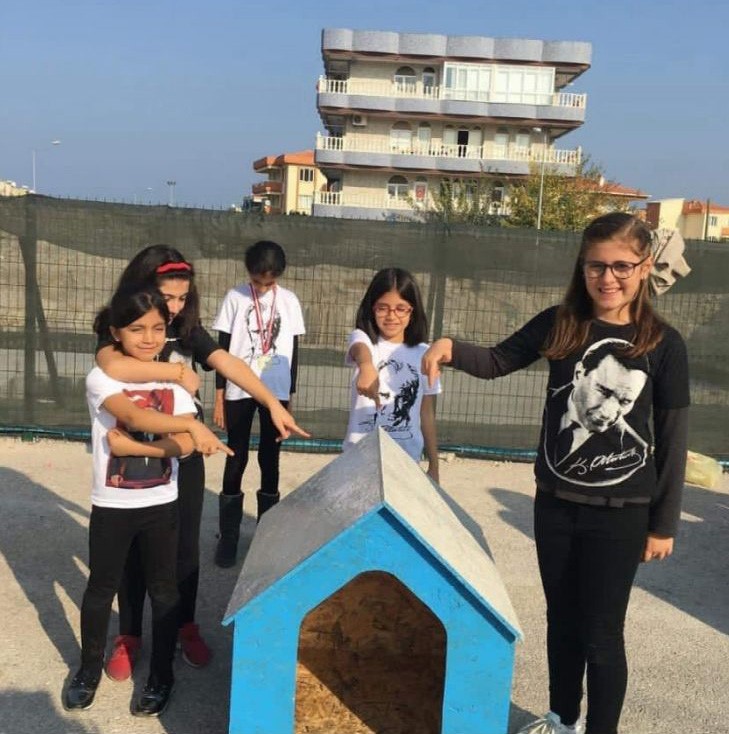 İzmirli öğrencilerden sokak hayvanları için barınak
