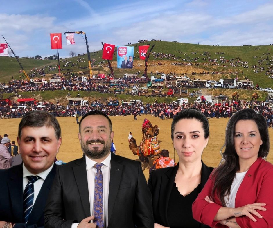 İzmir'in adayları deve güreşinde!