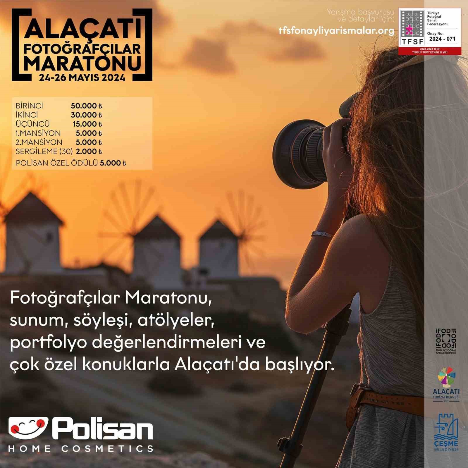 ALAÇATI'DA "ULUSAL FOTOĞRAFÇILAR MARATONU" DÜZENLENECEK